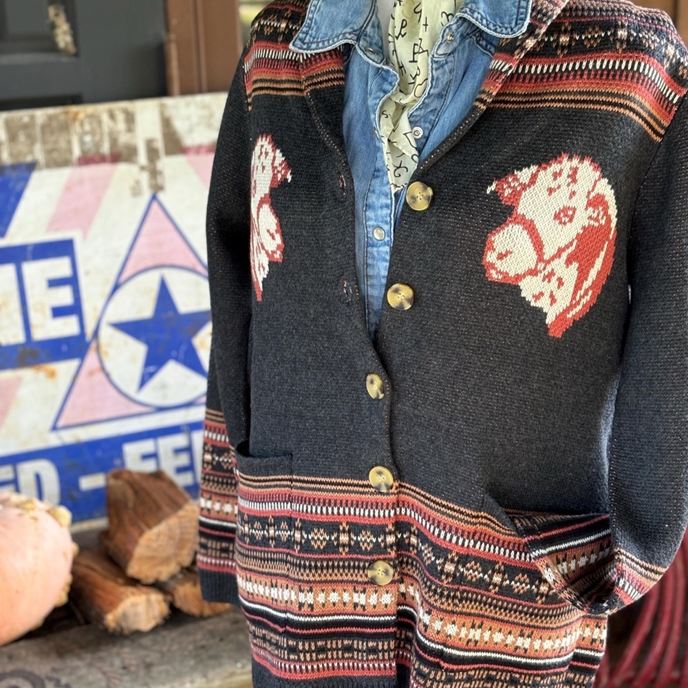Vintage Style Hereford Ranch Cardigan